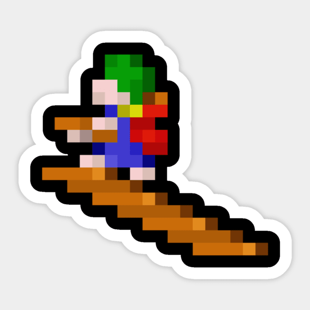 Lemming low-res pixelart Sticker by JinnPixel